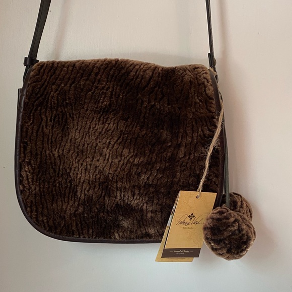 Patricia Nash Laser Cut Sherpa La Cruz Saddle Bag - Picture 3 of 6
